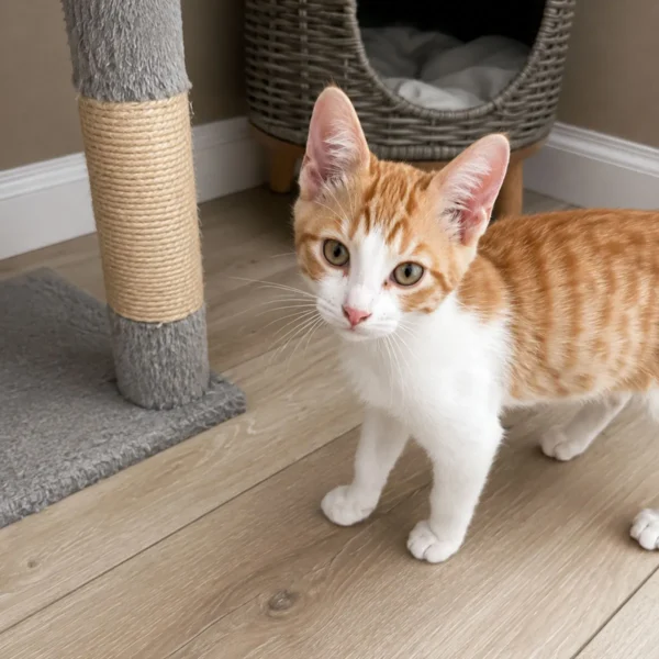 whisker-foundation-thyme-male-orange-and-white-kitten-2 Thyme - 3-Month Male Orange Tabby Kitten for Adoption in Everett, WA, 5